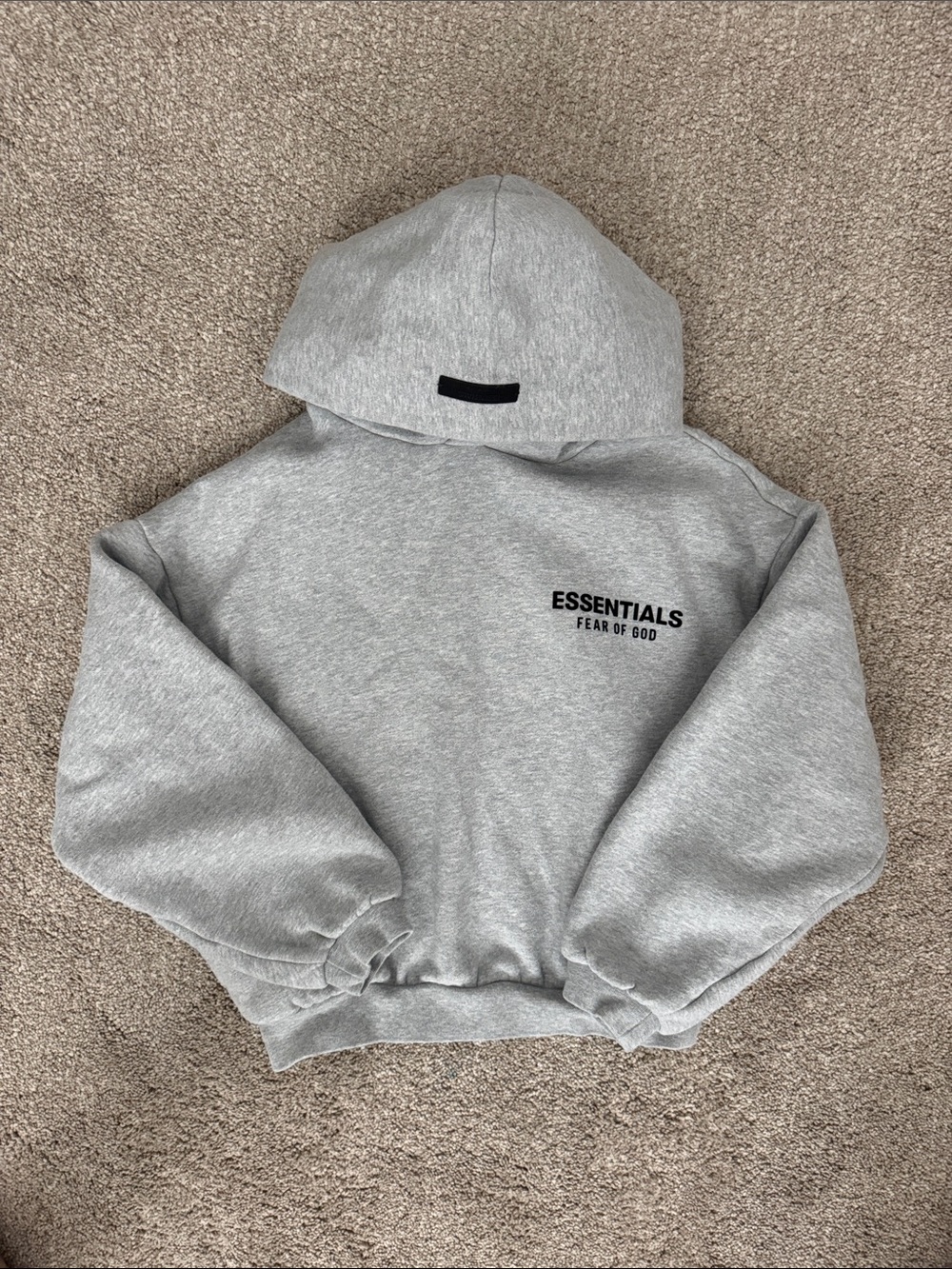 Fear of God Essentials Crewneck Sweatshirt in Gray with Black Logo